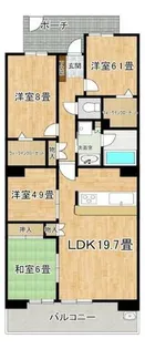 ファミール羽衣公園前【6号室】の間取り