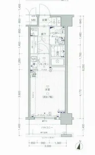 エスリード梅田北【6階】の間取り