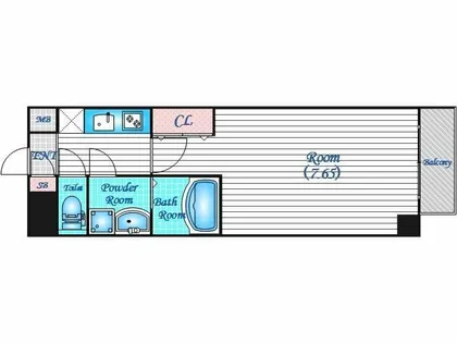 ES-Grande大阪福島【9階】の間取り
