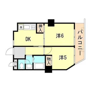ライオンズマンション神戸元町第2【11階】の間取り