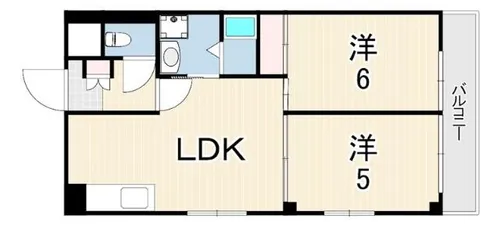 パープルウエスト【3階】の間取り