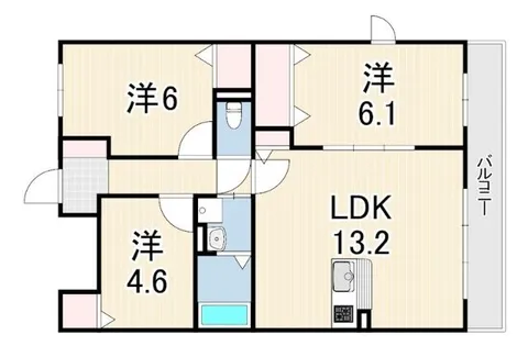 サンヴィラ24【1階】の間取り