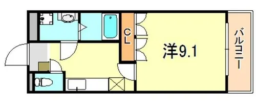 エクセレント【1階】の間取り