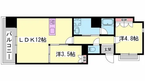 リアライズ呉服町【7階】の間取り