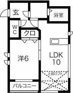 サンティール【2階】の間取り