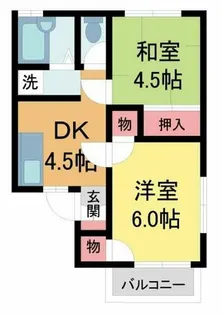 川瀬ハイツ【102号室】の間取り