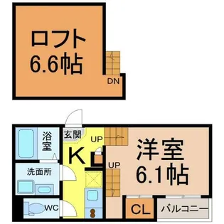 プリエ中村公園【2階】の間取り