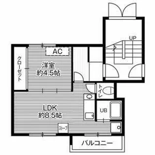 ビレッジハウス福住4号棟【2階】の間取り