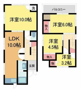兵庫県西宮市甲陽園本庄町【一戸建】の間取り
