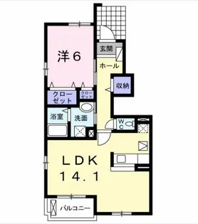 メゾン りら B【1階】の間取り