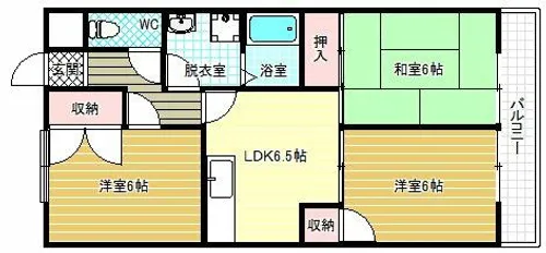 ファミリーハウス須賀【1階】の間取り
