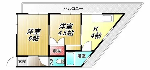 大宝八尾駅前マンション【3階】の間取り