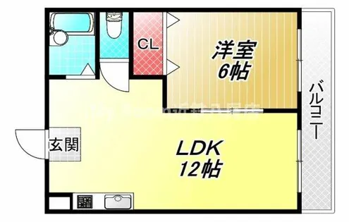 ロイヤル加美北【2階】の間取り