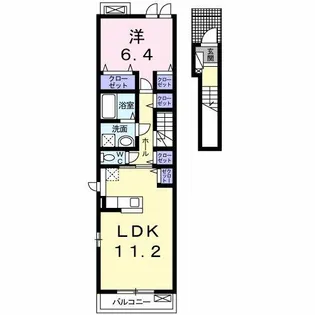 メゾン イースト【2階】の間取り