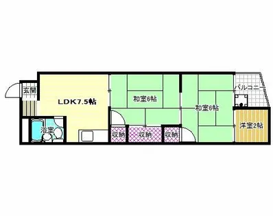 サニープレイスヒル【4階】の間取り