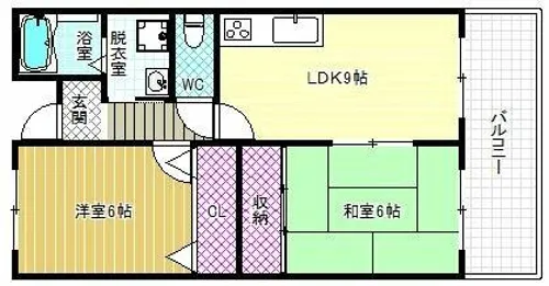 ラヴィアンヌ コート【2階】の間取り