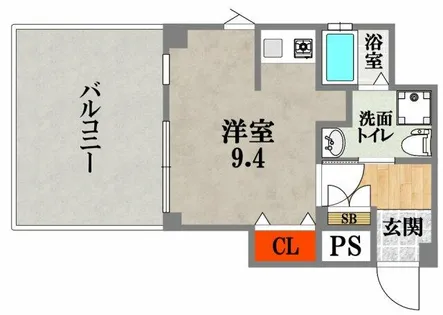 藤和シティコープ心斎橋【402号室】の間取り