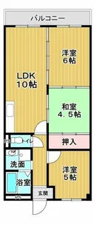 ルナコート向ヶ丘【3階】の間取り