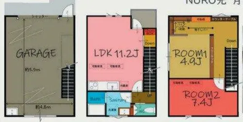 R-style明石松の内【C号室】の間取り