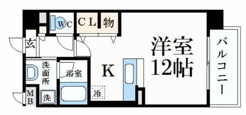 ベルメゾン・エグレット【4階】の間取り