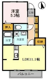 クレアー A棟【1階】の間取り