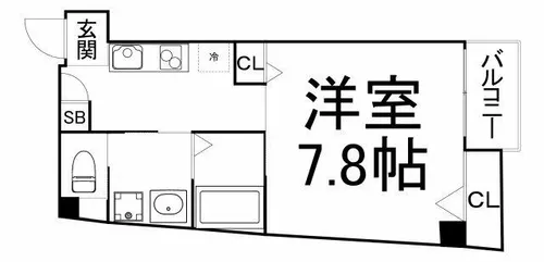 クィーンライフ玉津【10階】の間取り