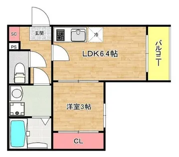 Mana Lina【1階】の間取り