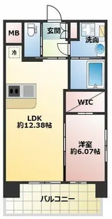 プレジオ三国ASIAN【4階】の間取り