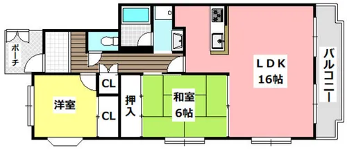 T・メゾンシャルマントⅡ【403号室】の間取り