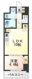 エーレックス西宮【5階】の間取り