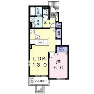 サピー あかね【1階】の間取り