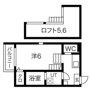 ハーモニーテラス川名町【203号室】の間取り
