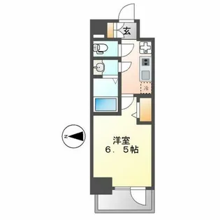 メイクス矢場町Ⅱ【803号室】の間取り