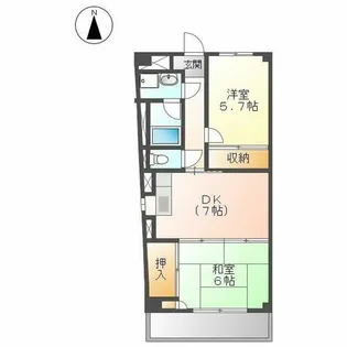 モリヒロスクエア【303号室】の間取り