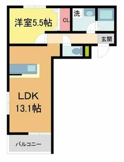 WINDBELL栄本町【2階】の間取り