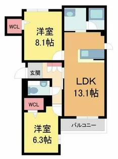Familiar Ogo【3階】の間取り