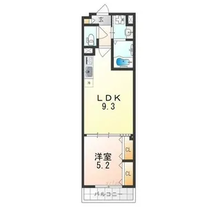 クリエオーレ南上町【1階】の間取り