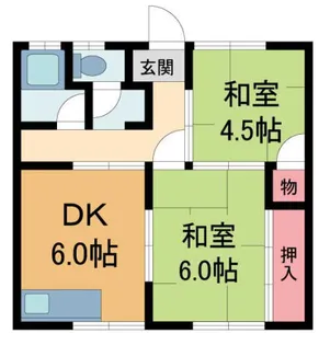 明美荘【101号室】の間取り