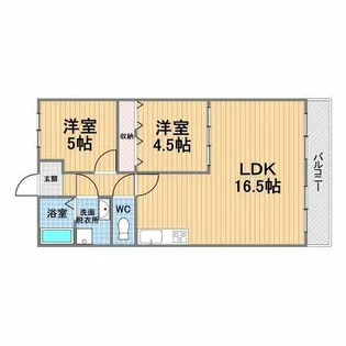 イスズハイツベル稲葉荘パート2【2階】の間取り