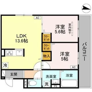 TORISIA殿城【2階】の間取り