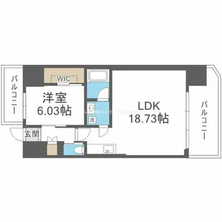 プレジオ新大阪EURO【2階】の間取り