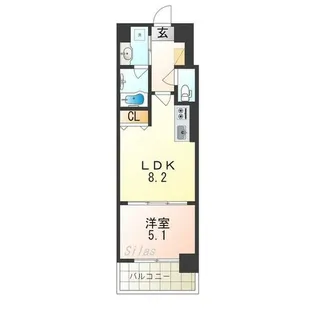 大阪府大阪市東成区中本3丁目【マンション】の間取り