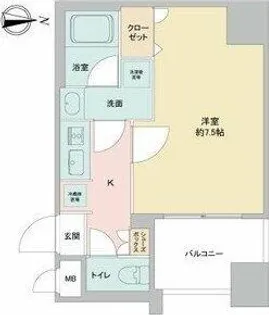 APEX名古屋栄Premier Life【8階】の間取り
