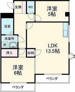 グランドメゾンFUJI【2階】の間取り