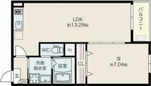Jack kanseiⅠ【3階】の間取り