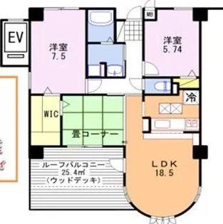 リベール姫路岡町【2階】の間取り