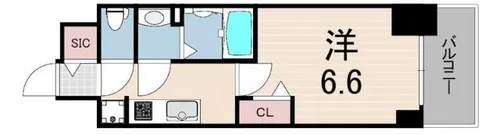 プレサンス ハーバーランド アンド・シー【7階】の間取り