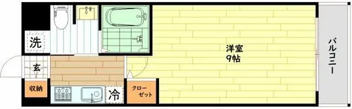 PARKHILLS都島縁【6階】の間取り