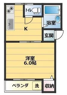 サンハイツ上滝野 D棟【217号室】の間取り