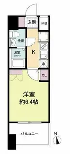 セレニテ難波グランデシュッド【5階】の間取り